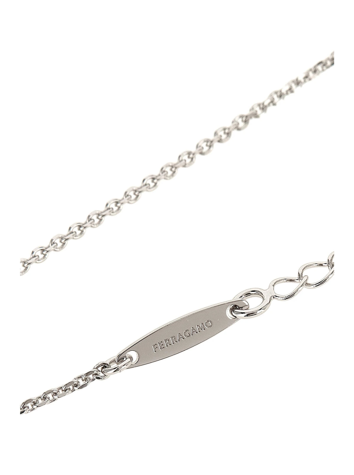 Ferragamo Necklace in silver, Brass — view 3