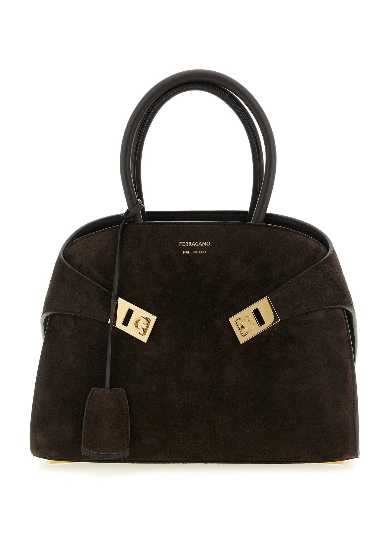 Ferragamo Satchel Bag in brown, Goat Leather