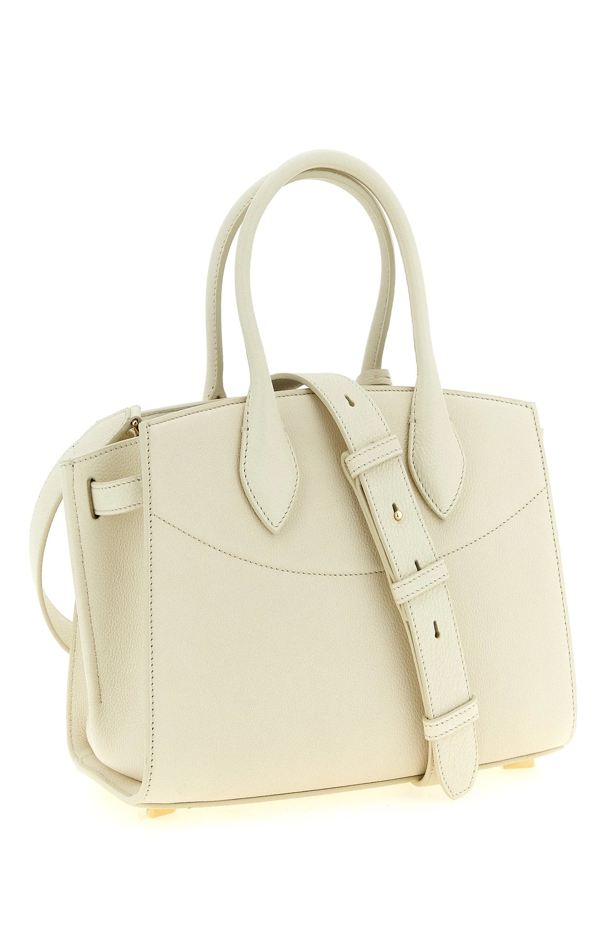 Ferragamo Satchel Bag in white, Calfskin Leather — view 2