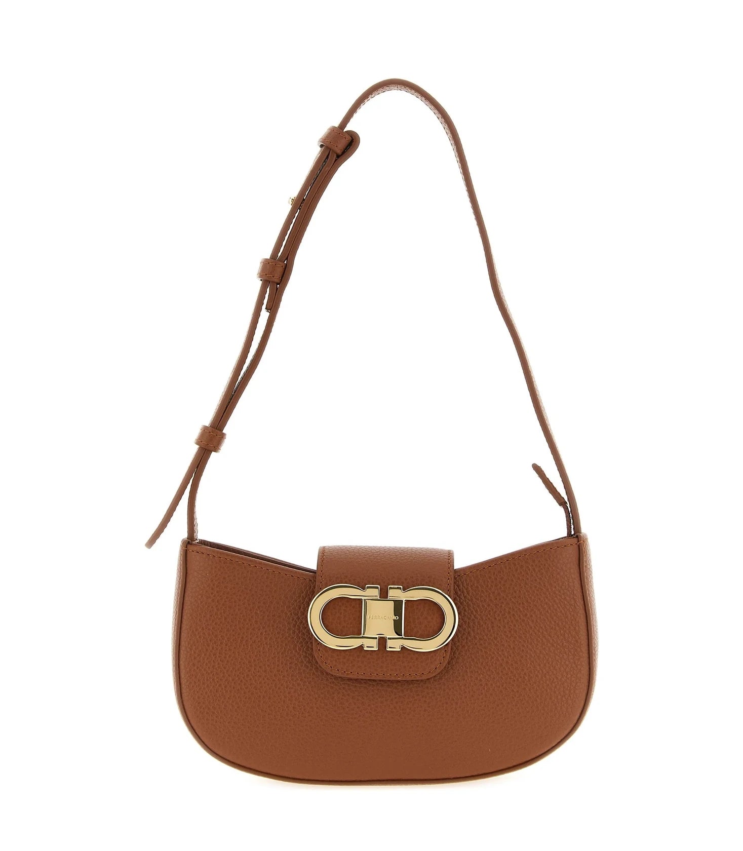 Ferragamo Shoulder Bag in brown, Calfskin Leather