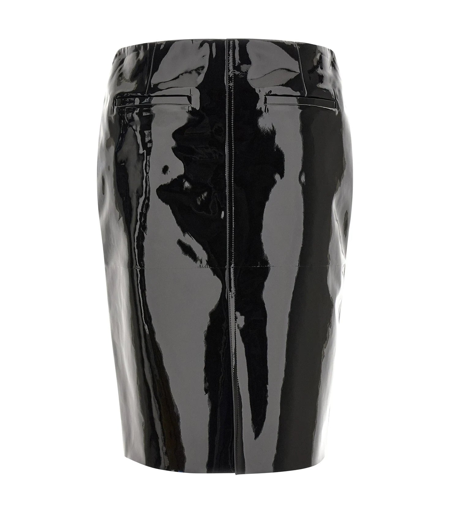 Ferragamo Skirt in black, Lamb Leather — view 2
