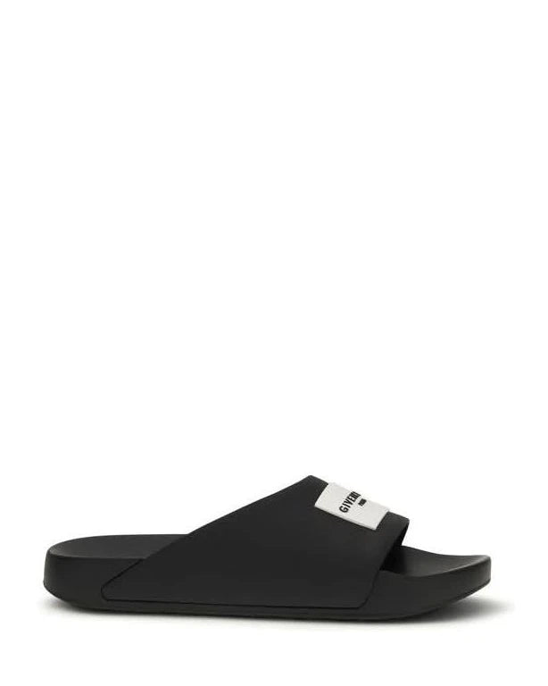 Givenchy Black Rubber Sandals
