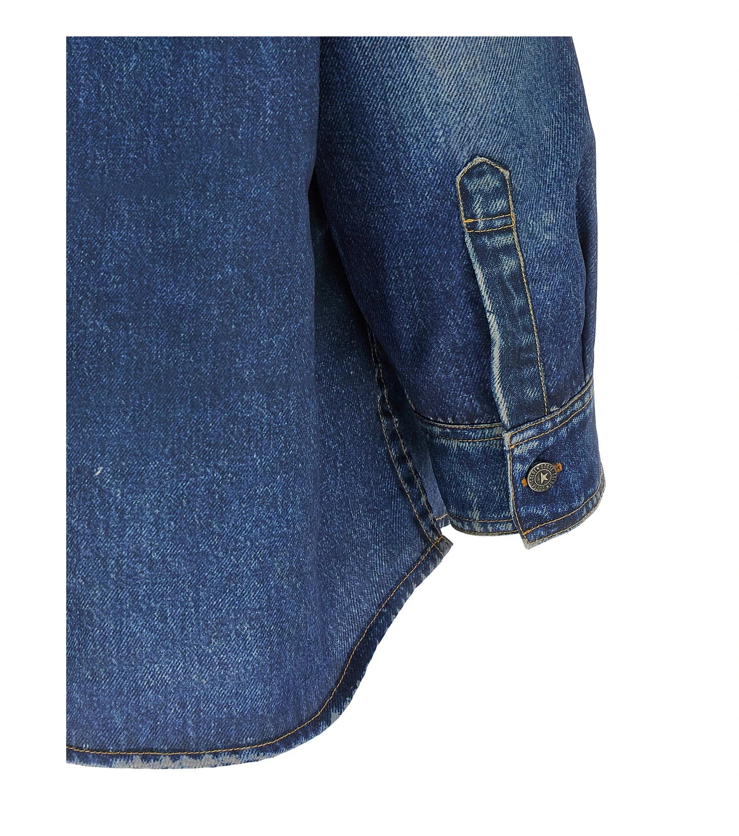 Golden Goose Dress Shirt in blue, Polyester — view 4