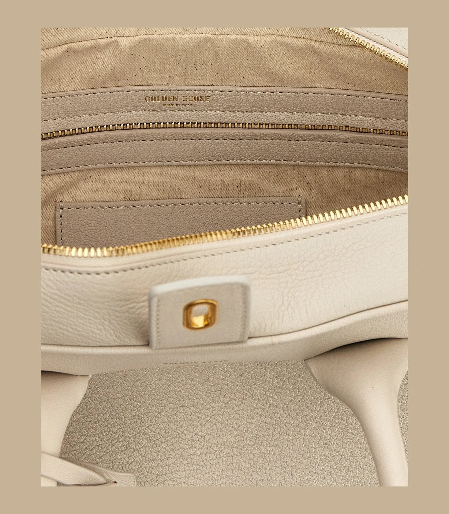 Golden Goose Satchel Bag in white, Goat Leather — view 4