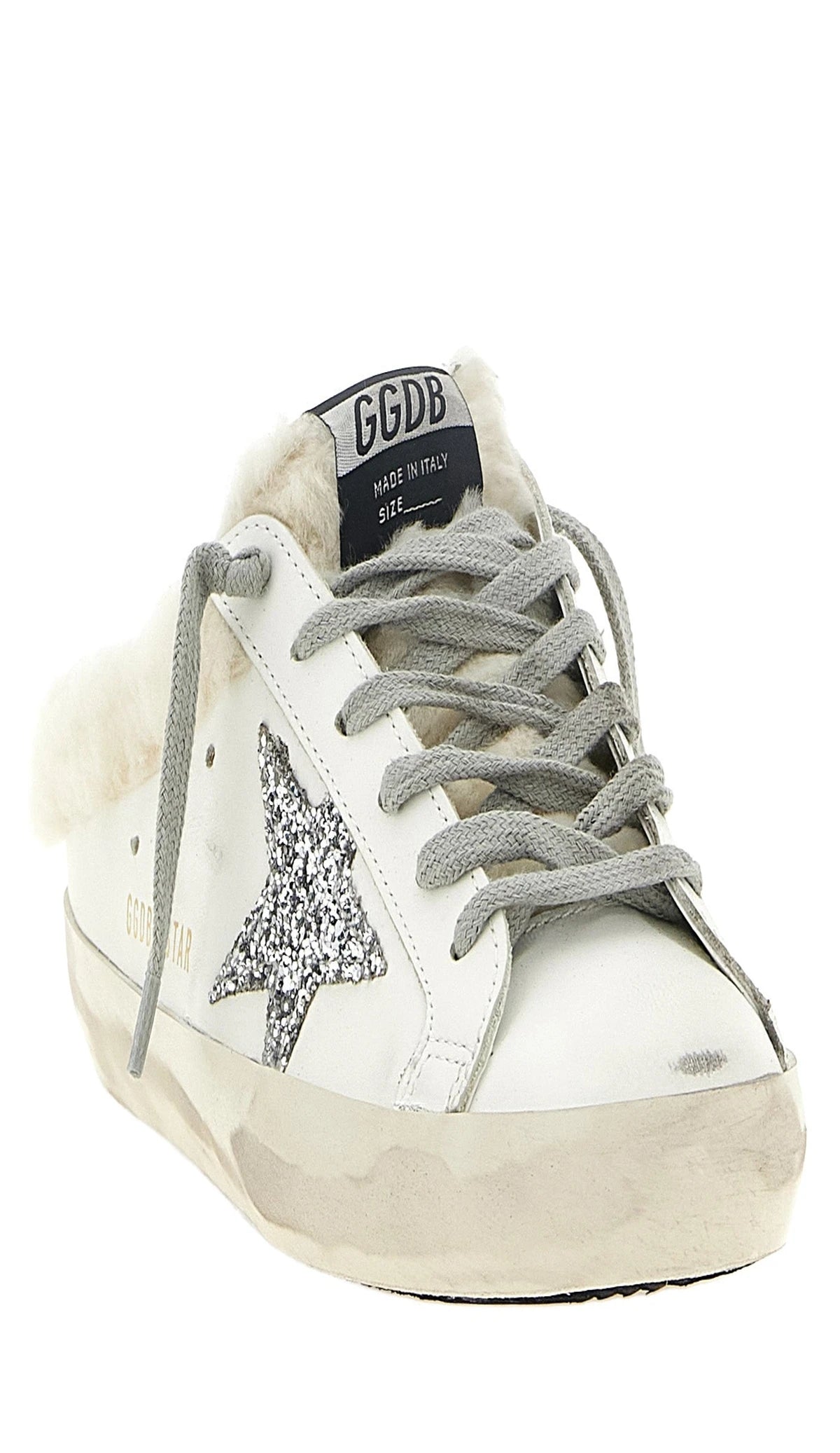 Golden Goose Slides in white, Leather — view 2