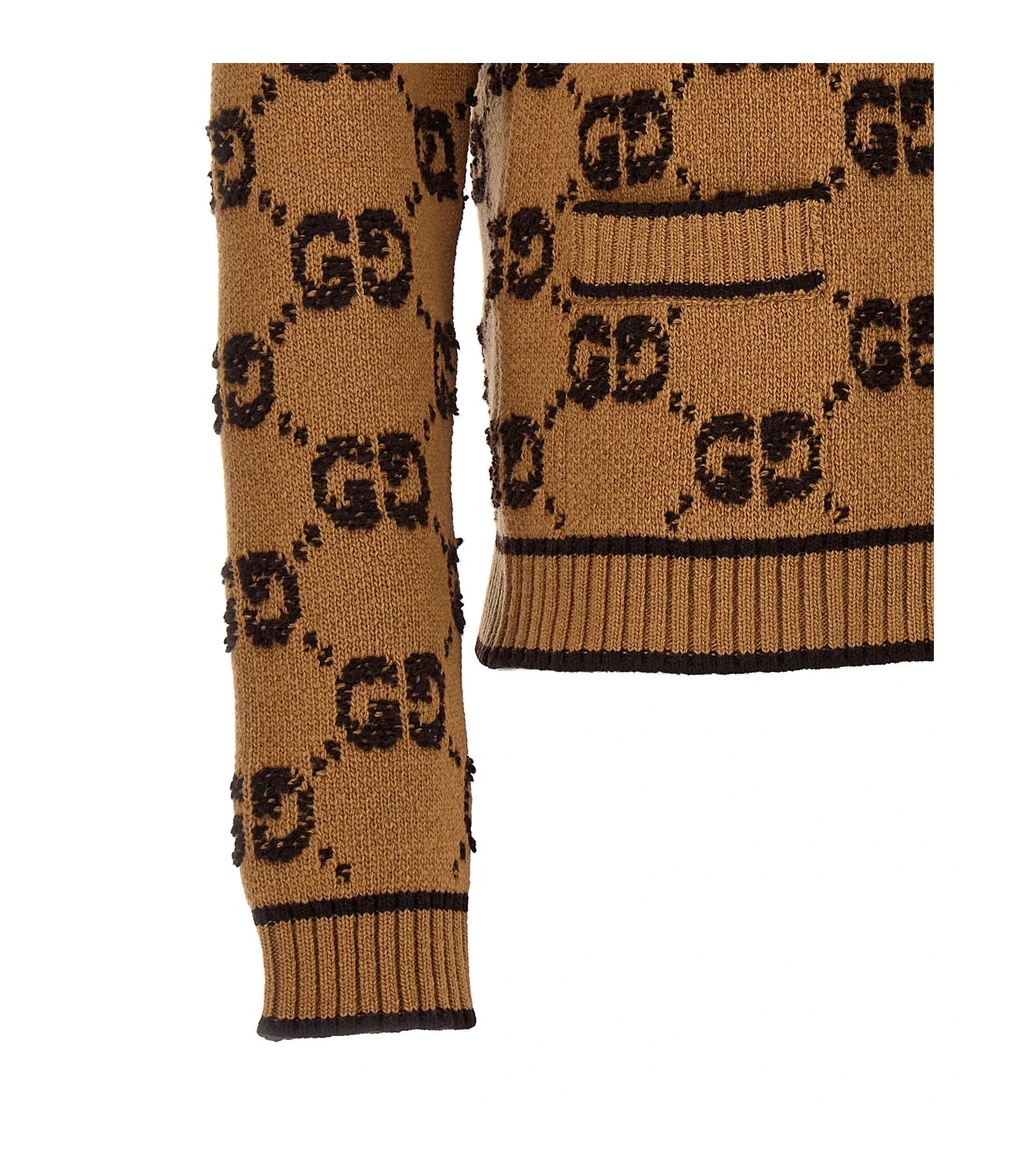 Gucci Cardigan in beige, Wool — view 4