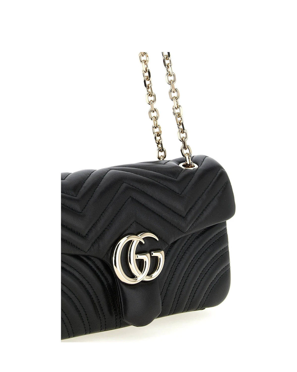 Gucci Cross Body Bag in black, Lamb Leather — view 4