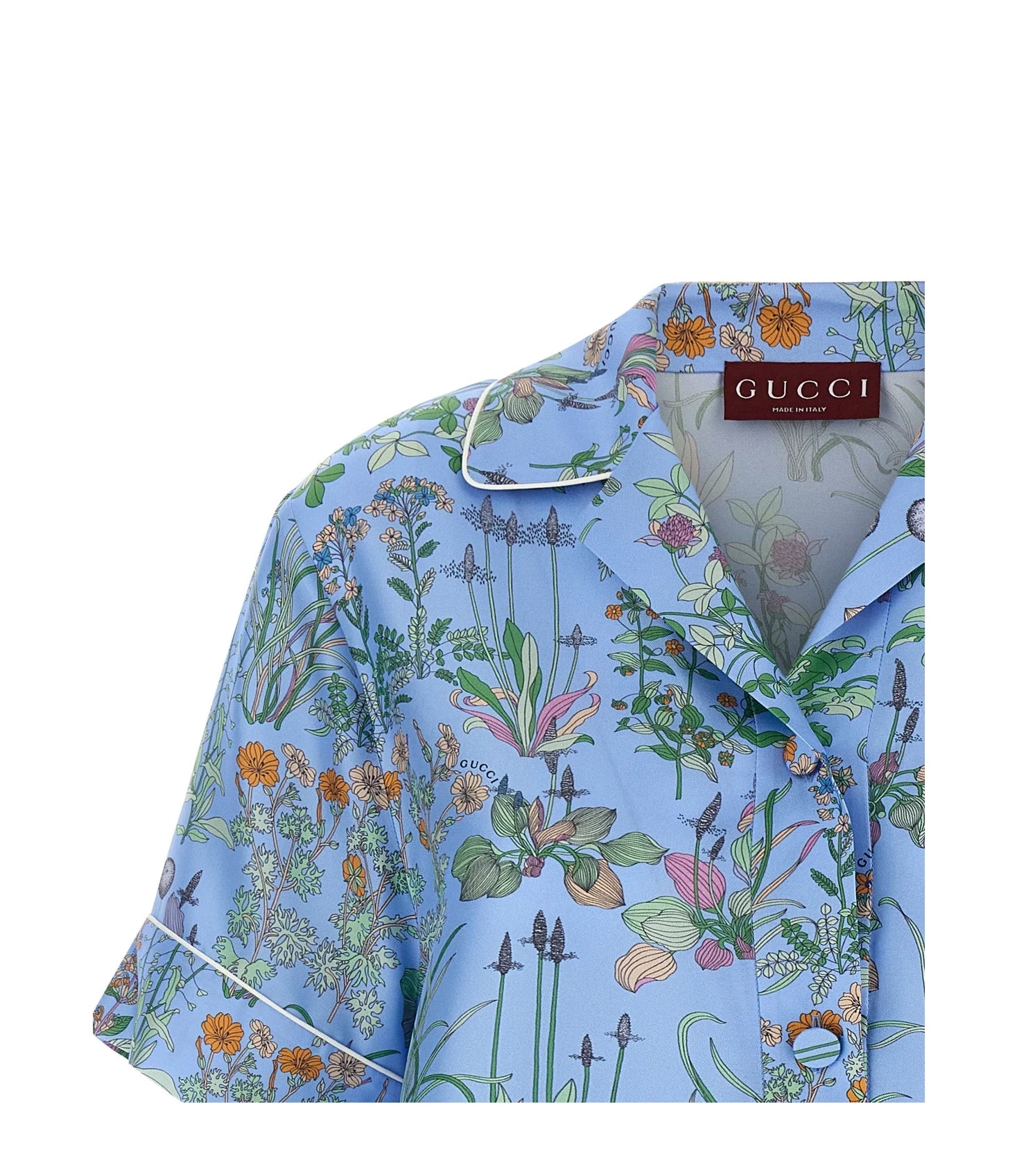 Gucci Dress Shirt in blue, Silk — view 3