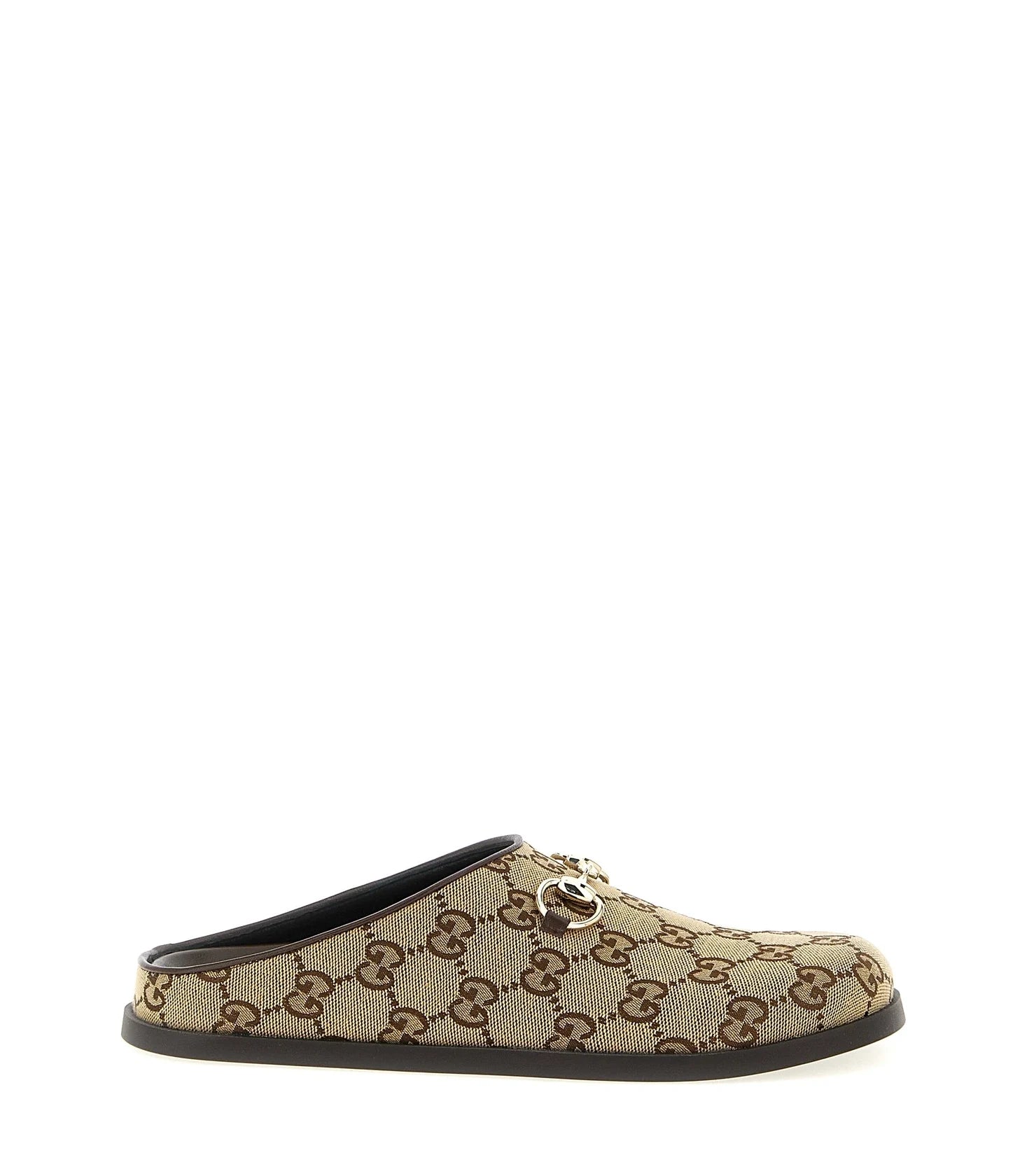 Gucci Mules in beige, Cotton