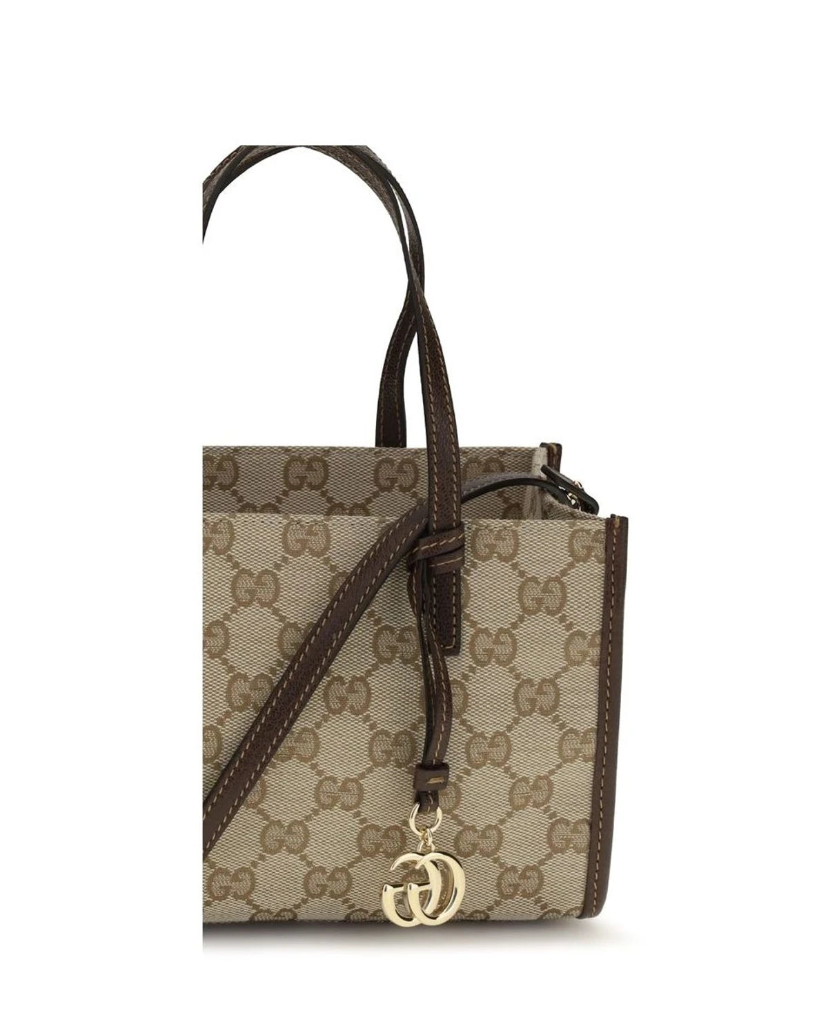 Gucci Satchel Bag in beige, Cotton — view 4