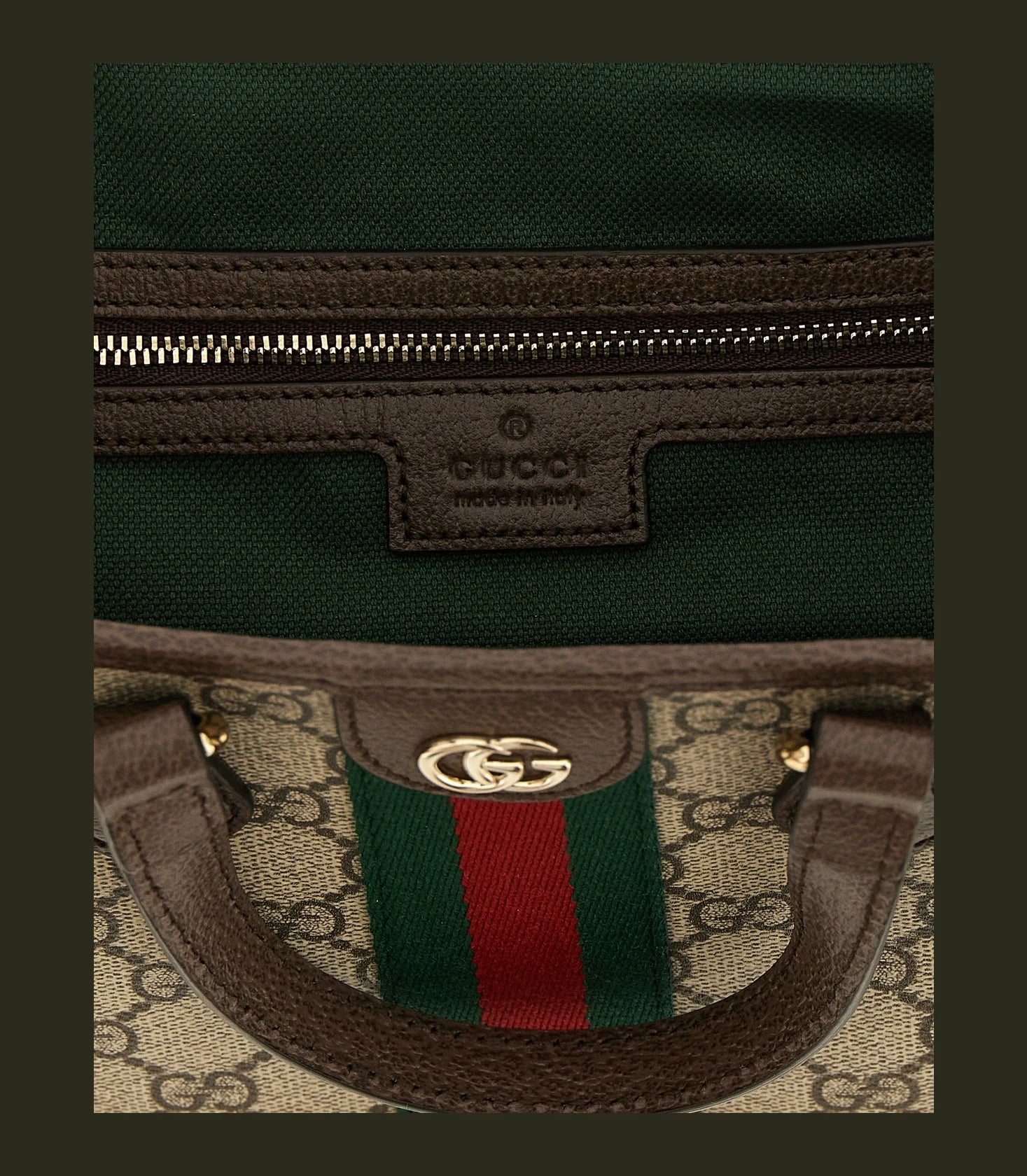 Gucci Satchel Bag in multicolor, Polyurethane — view 4