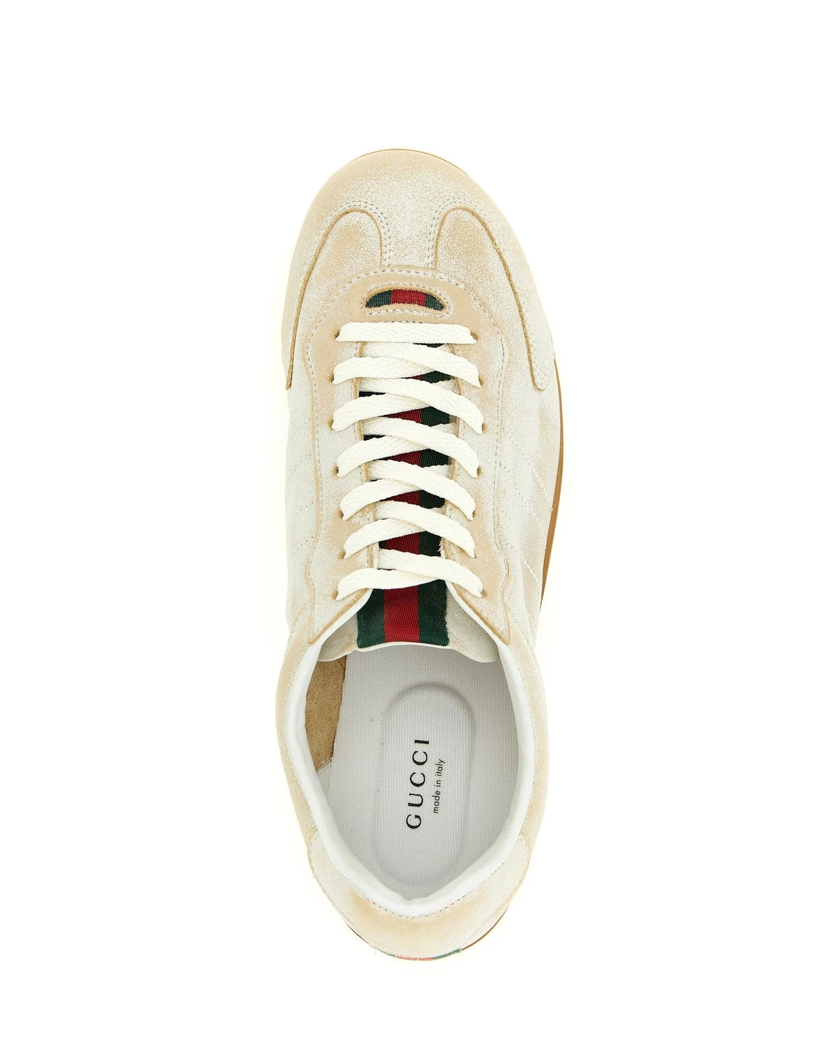 Gucci Sneakers in beige, Calfskin Leather — view 4