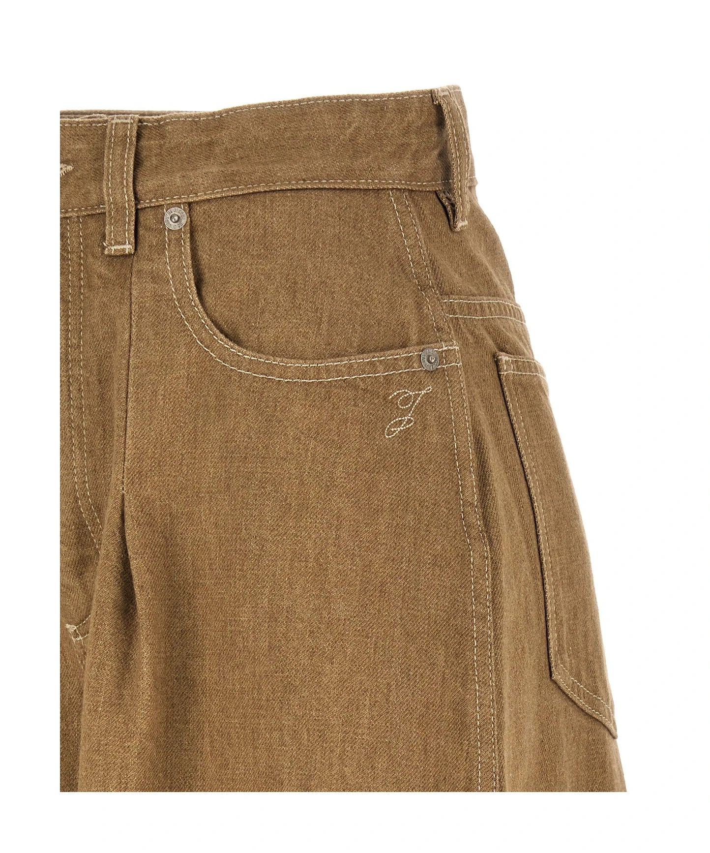 Jacquemus Jean in beige, Cotton โ view 5