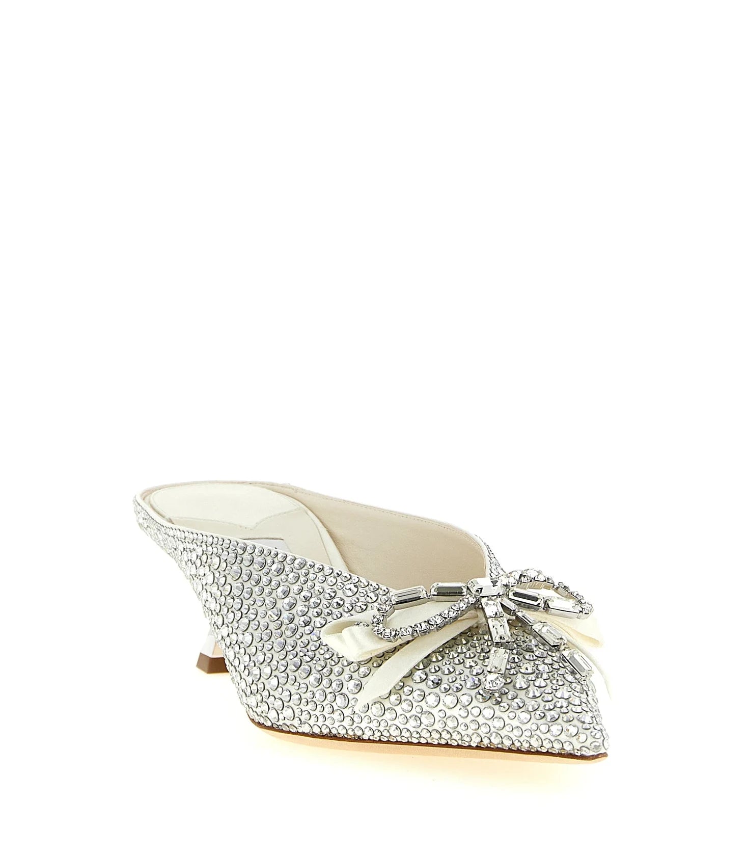 Jimmy Choo Tencel Silver Pumps