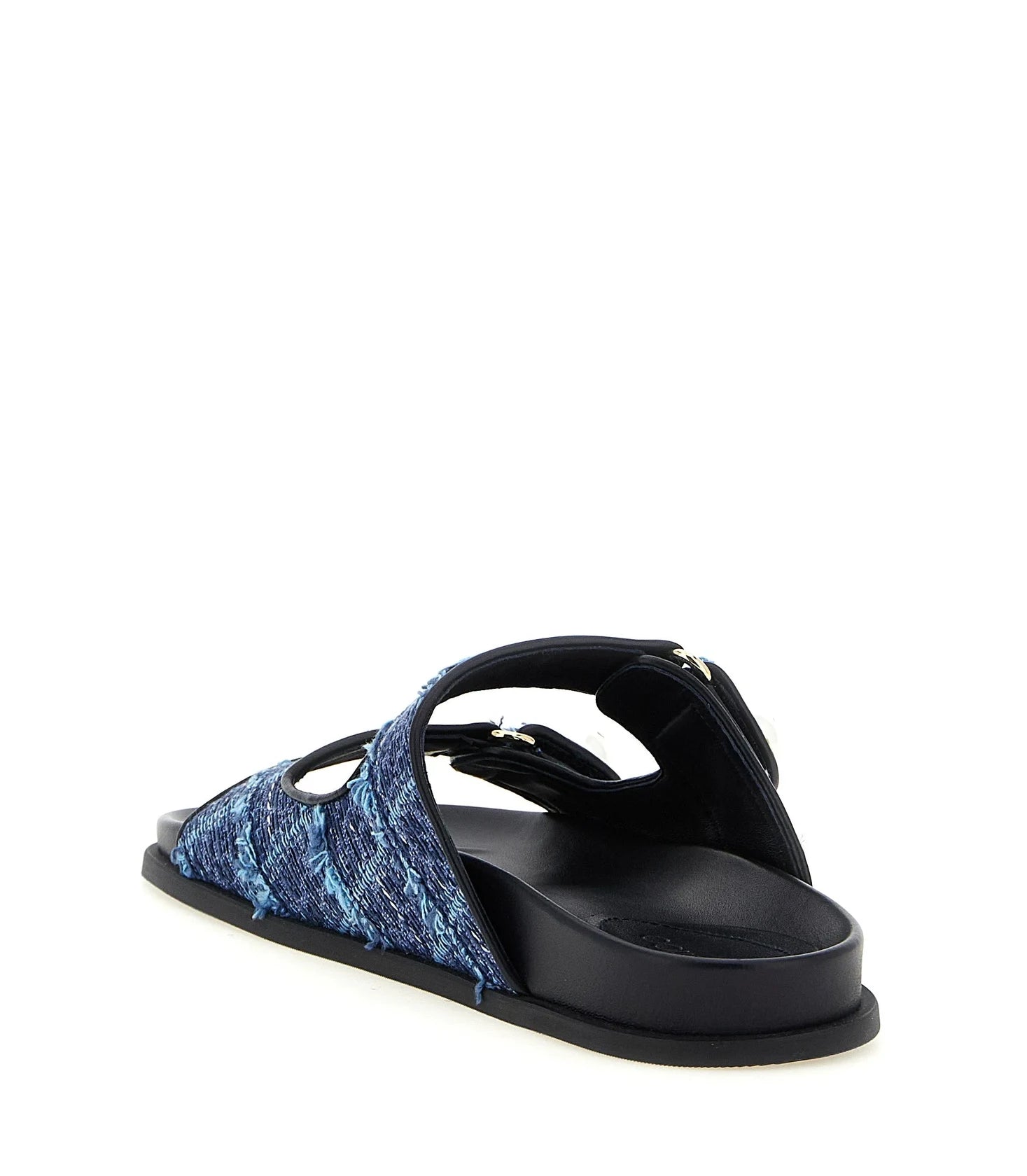 Jimmy Choo Blue Slides