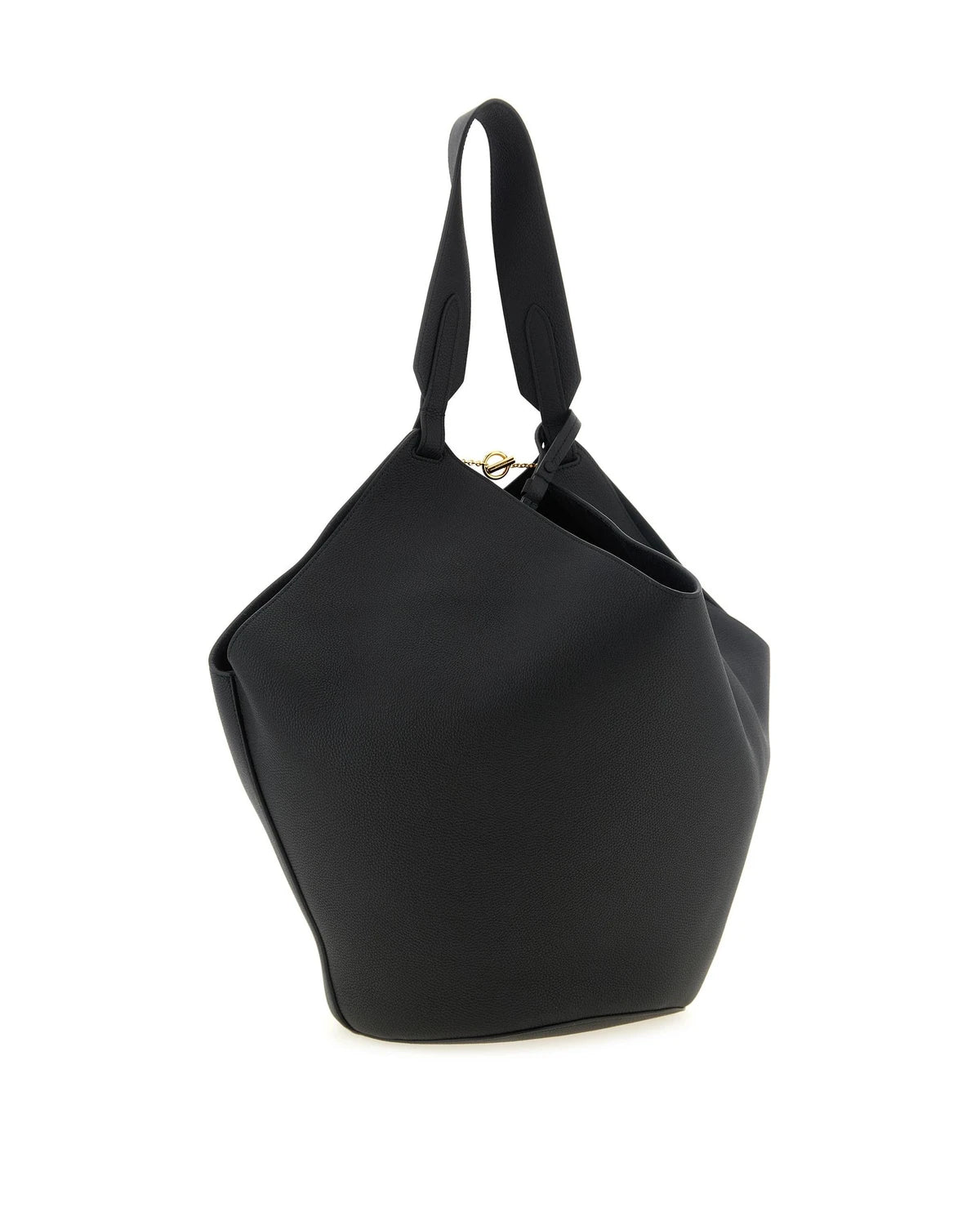 Khaite Bucket Bag in black, Calfskin Leather — view 2