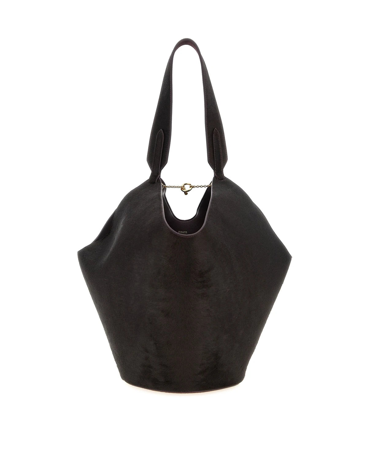 Khaite Bucket Bag in red, Calfskin Leather