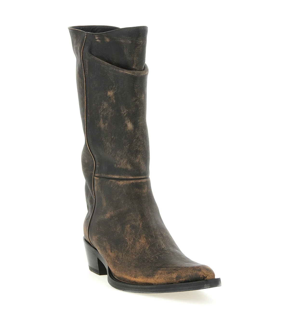 Khaite Chelsea Boots in brown, Calfskin Leather — view 2