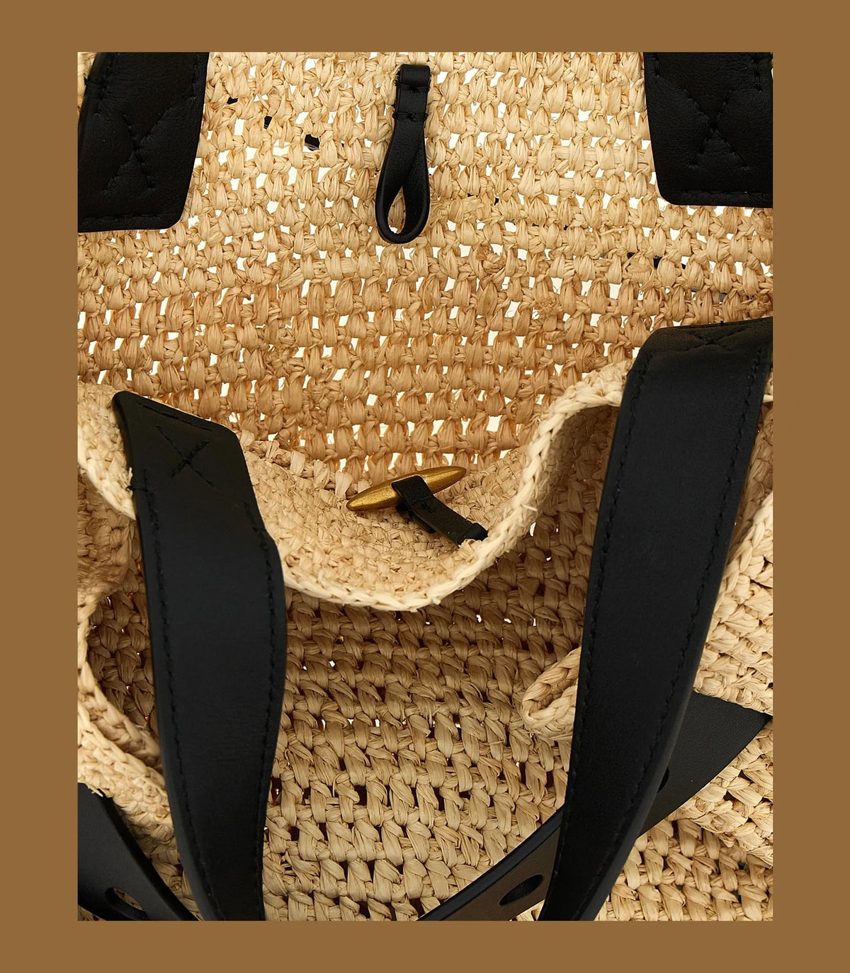 Loewe Bucket Bag in beige, Raffia — view 4