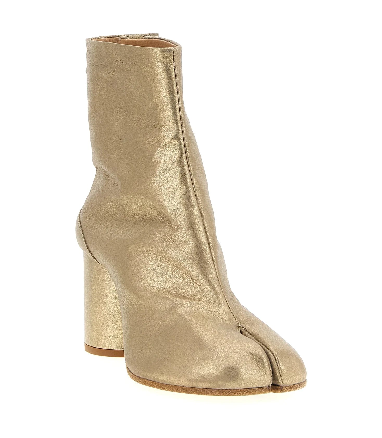 Maison Margiela Gold Ankle Boots