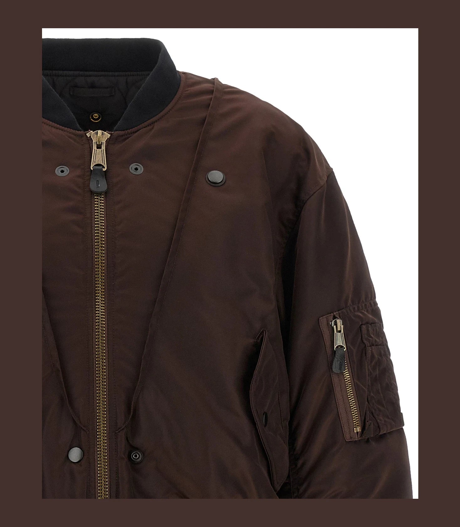 Maison Margiela Bomber Jacket in brown, Polyamide — view 5