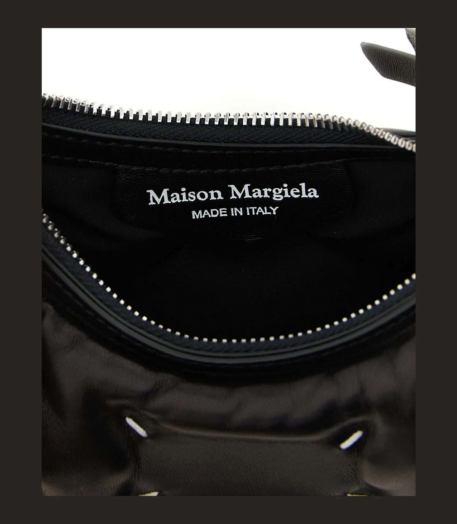 Maison Margiela Cross Body Bag in black, Lamb Leather — view 4
