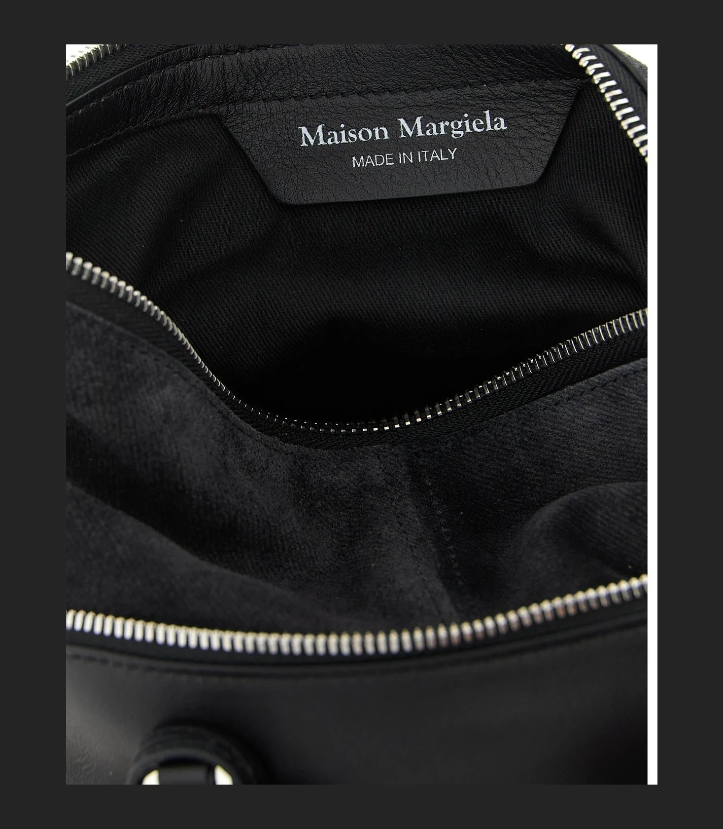 Maison Margiela Satchel Bag in black, Calfskin Leather — view 4