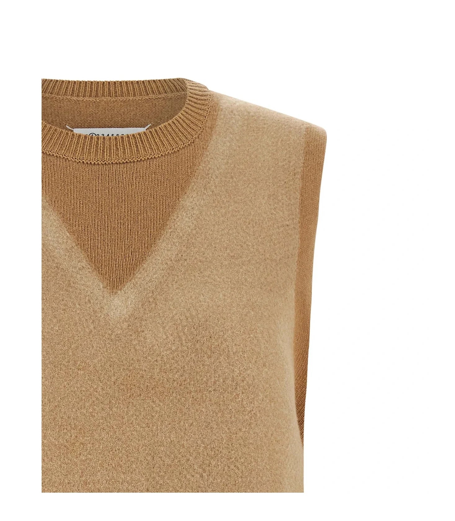 Maison Margiela Vest in beige — view 3