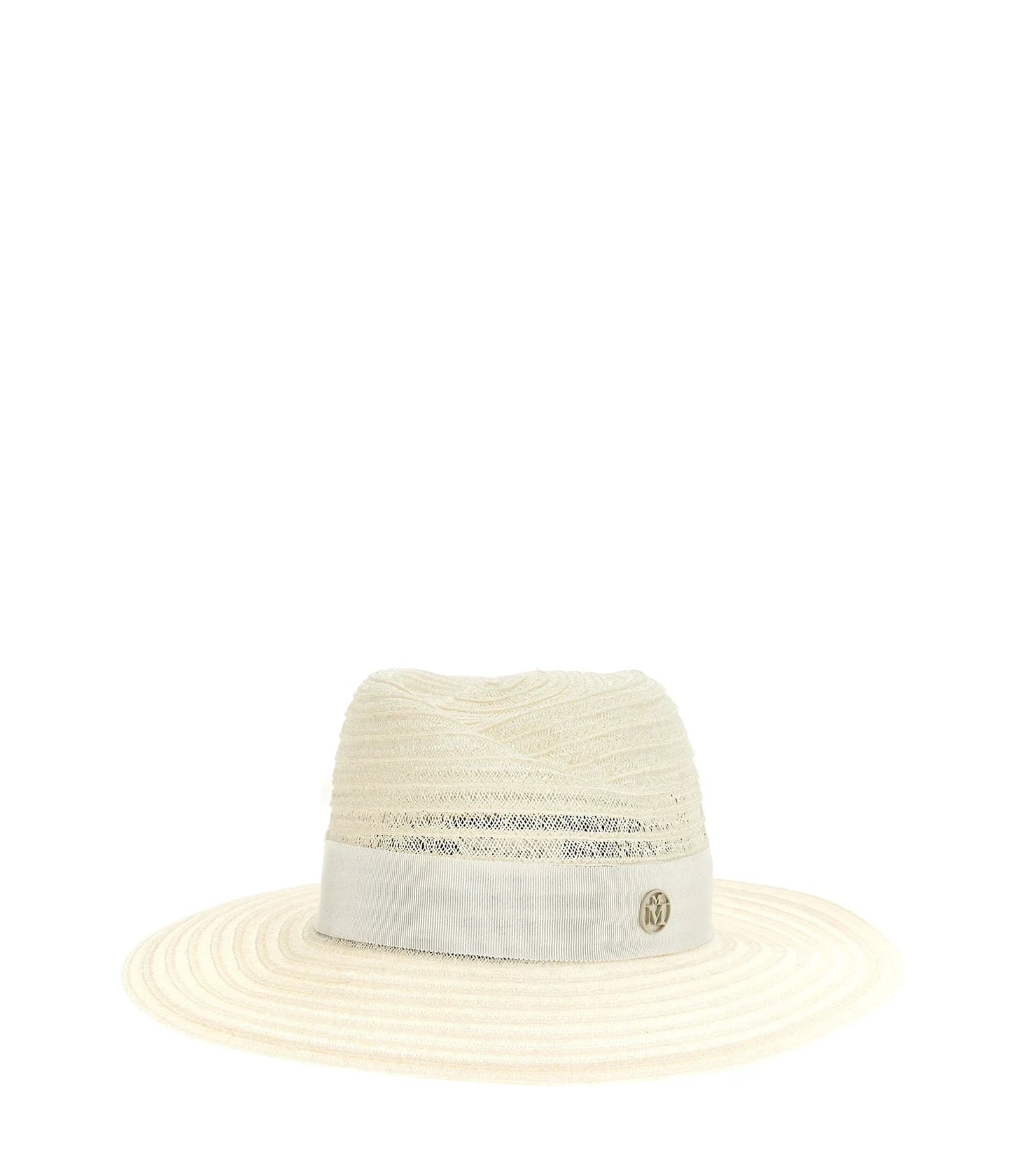 Maison Michel Panama Hat in white, Hemp