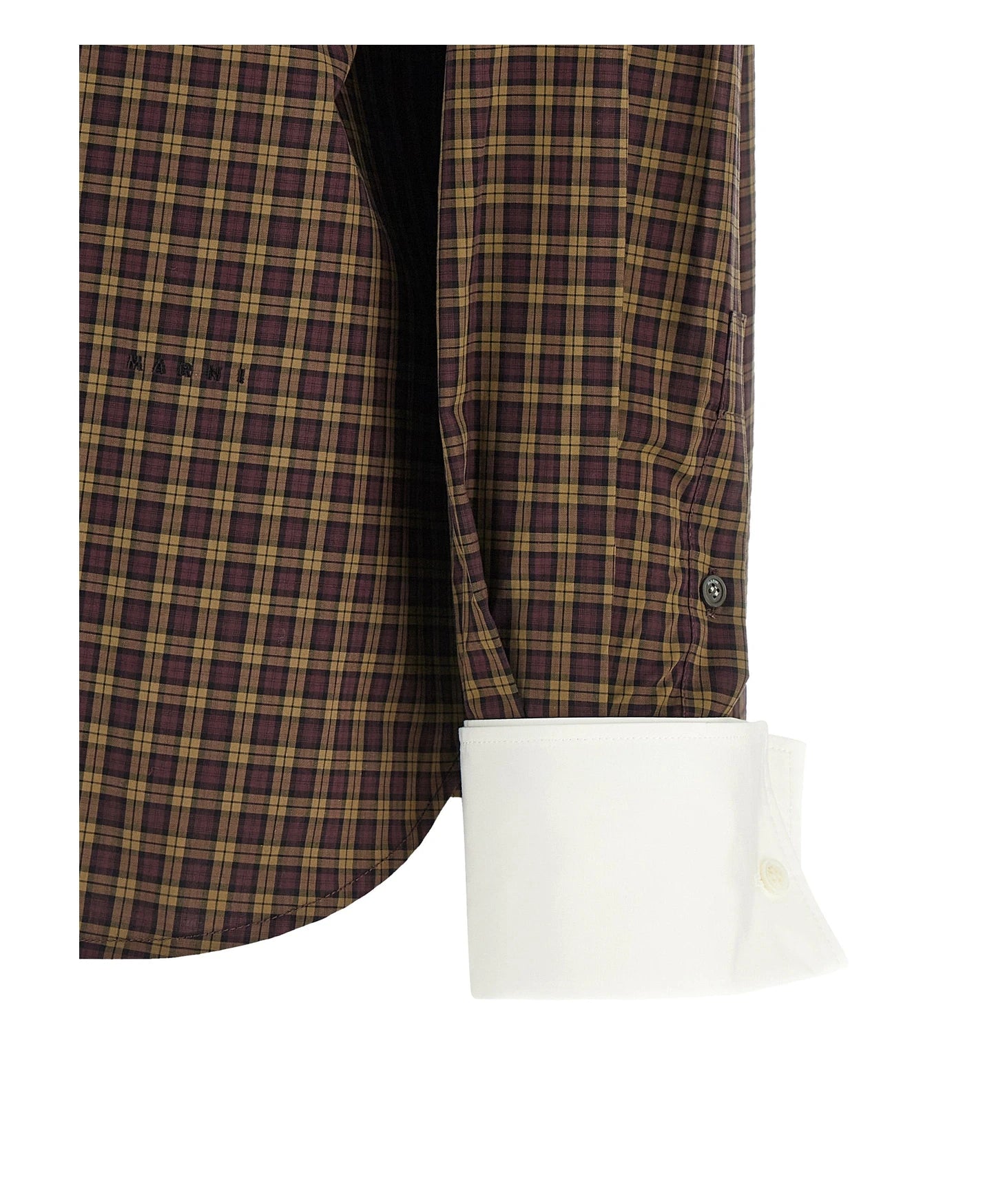 Marni Dress Shirt in brown, Cotton — view 5