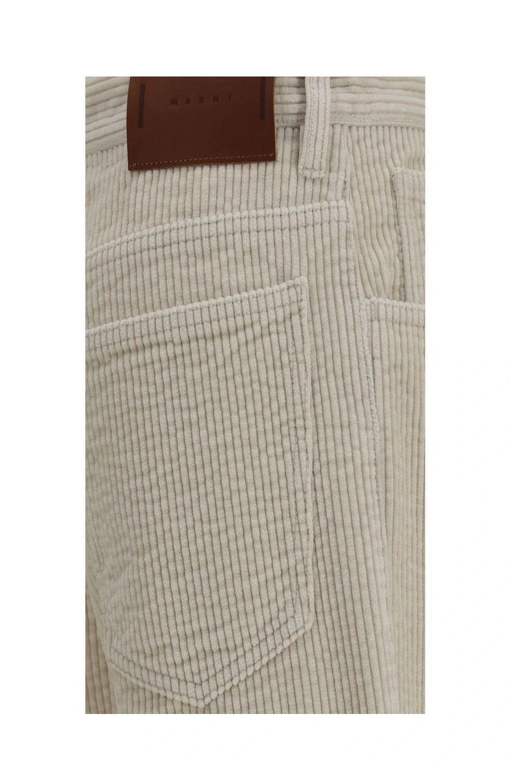Marni Palazzo Pant in beige, Cotton — view 3