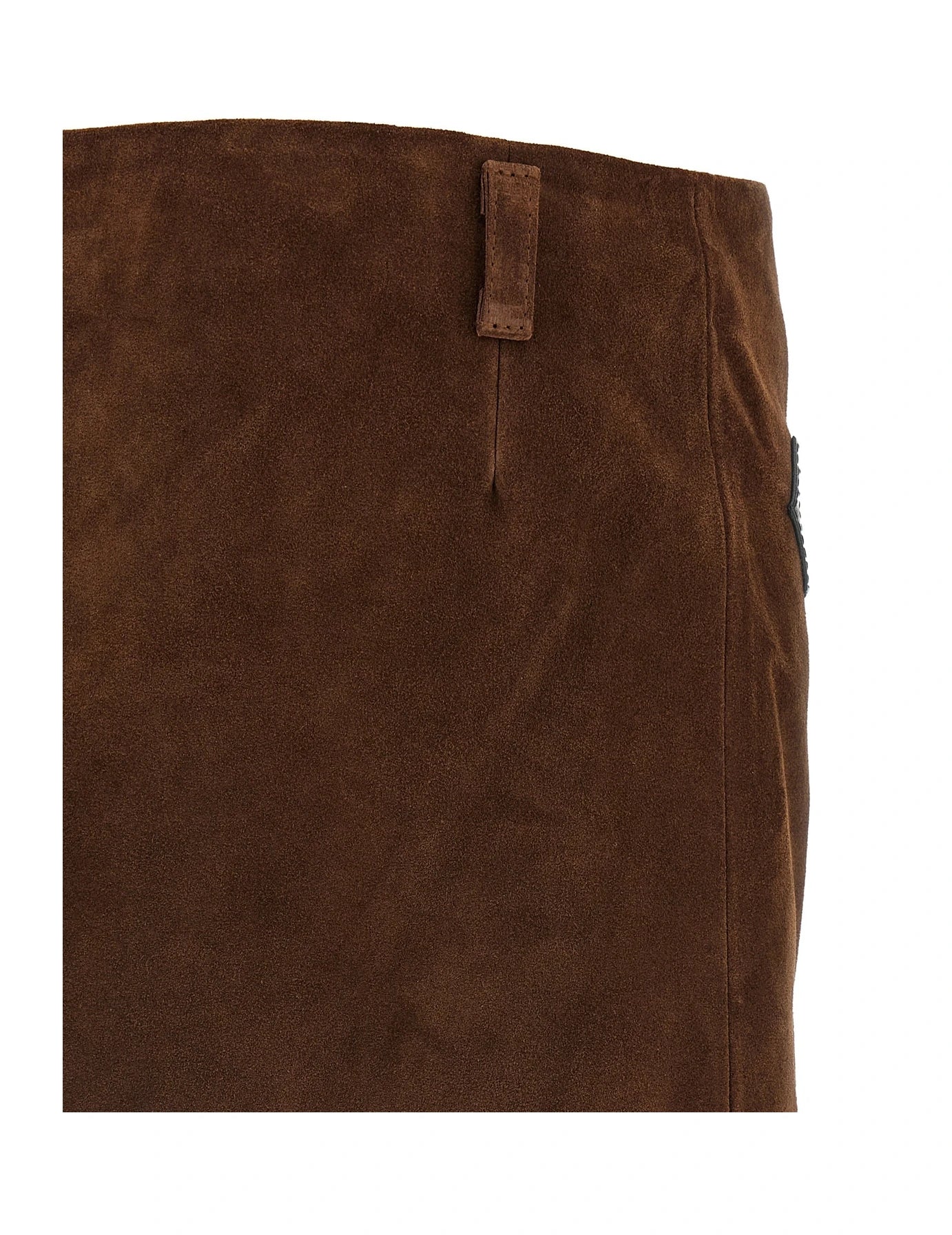 Marni Skirt in brown, Calfskin Leather — view 4