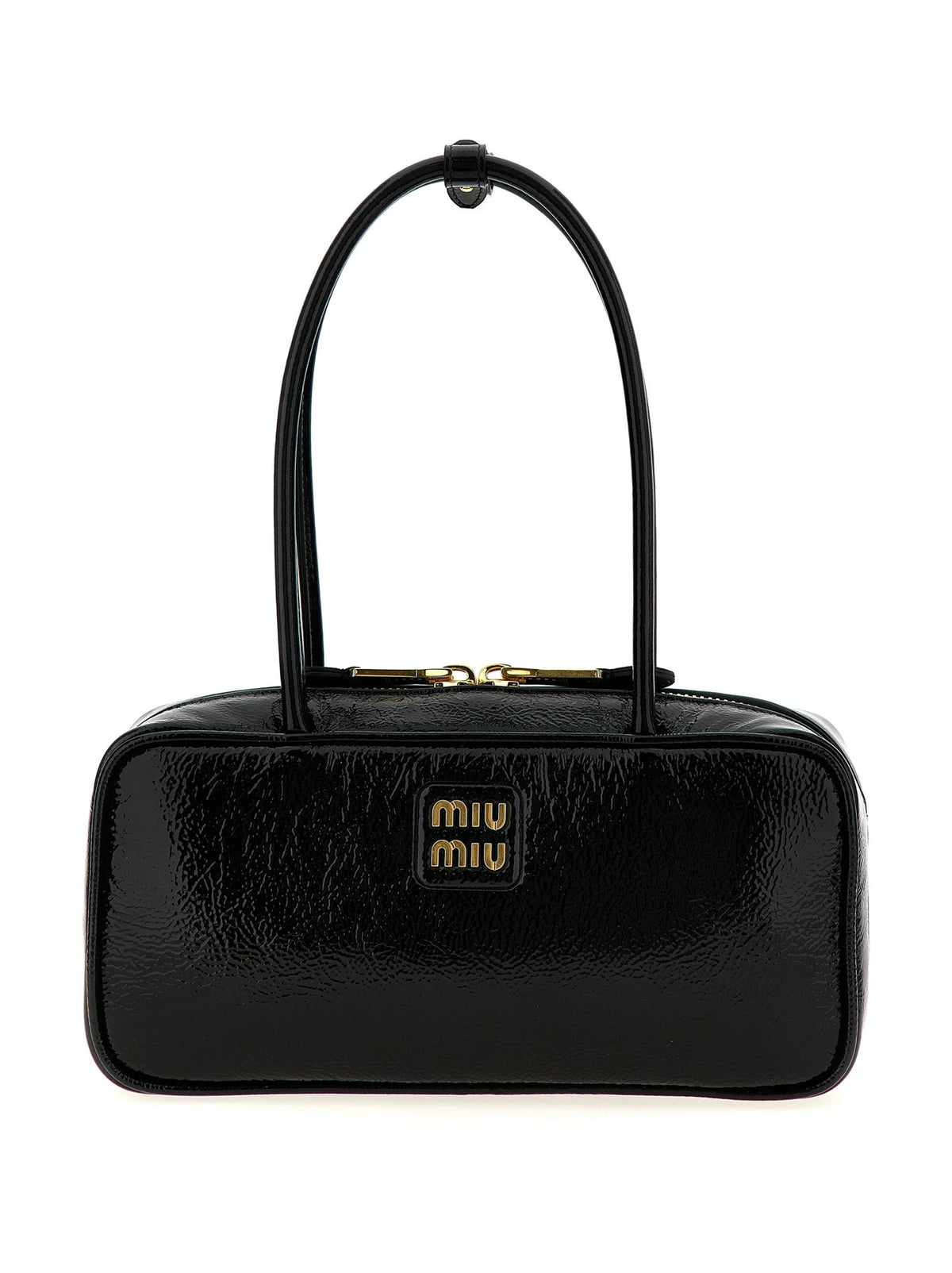 Miu Miu Baguette Handbag in black, Lamb Leather