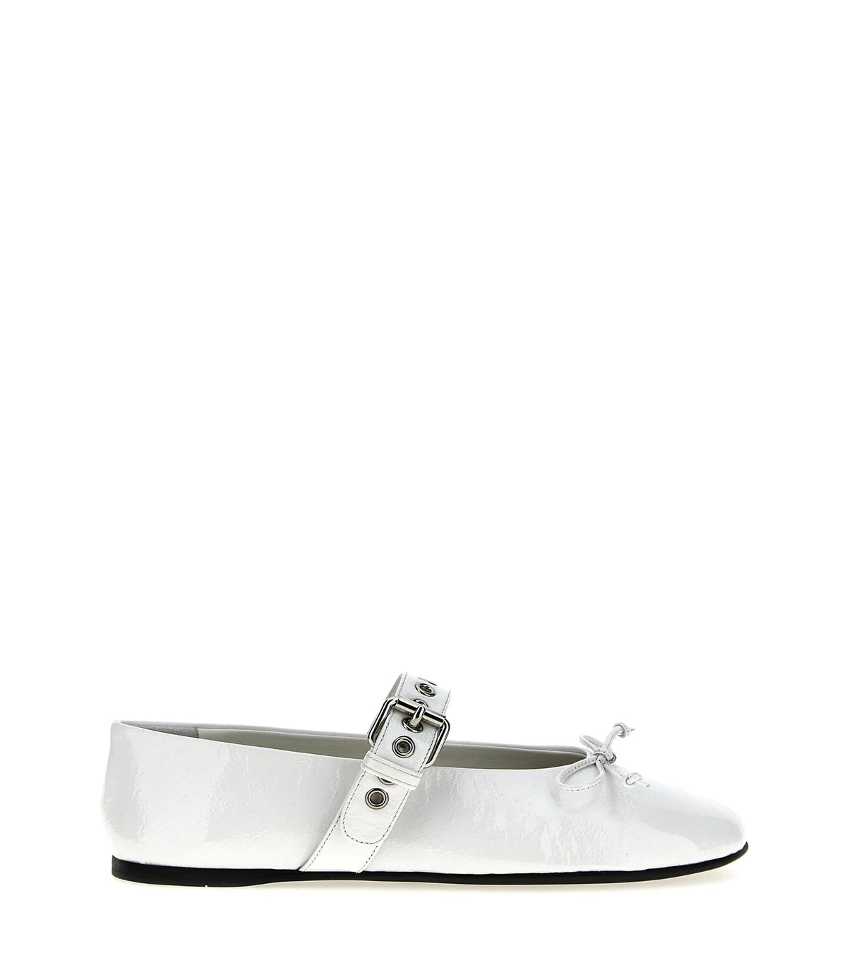 Miu Miu Ballet Flats in white, Calfskin Leather