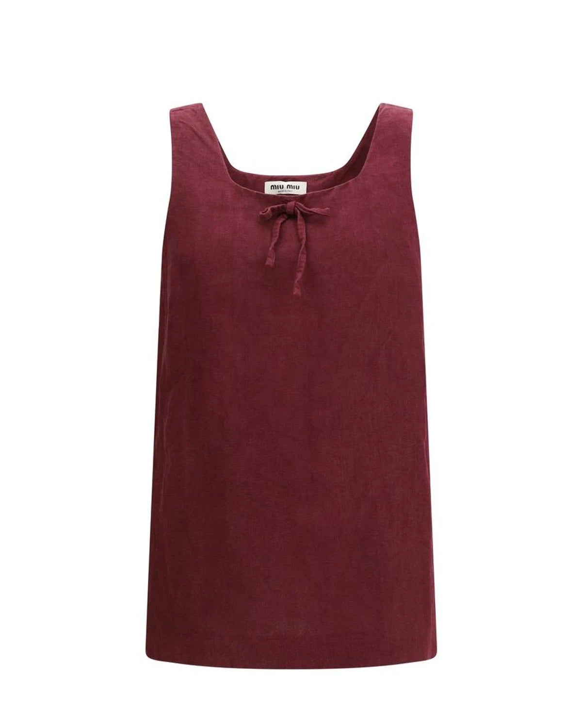 Miu Miu Dresse in red, Linen