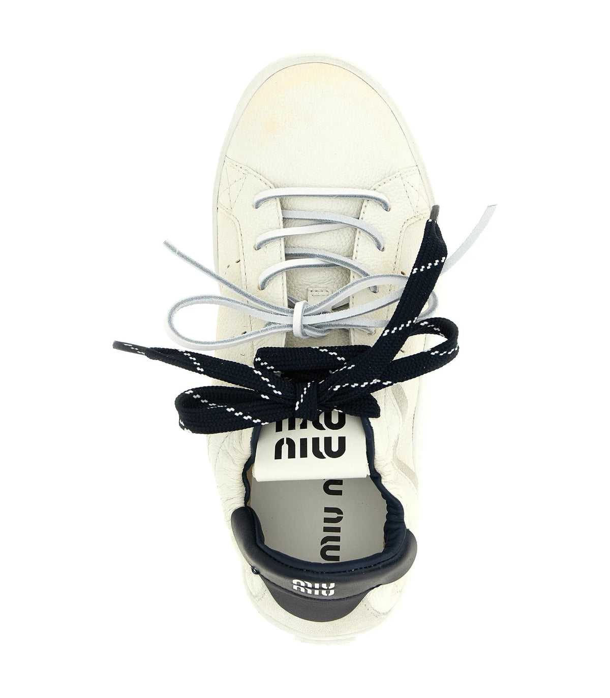 Miu Miu Sneakers in white, Calfskin Leather — view 4