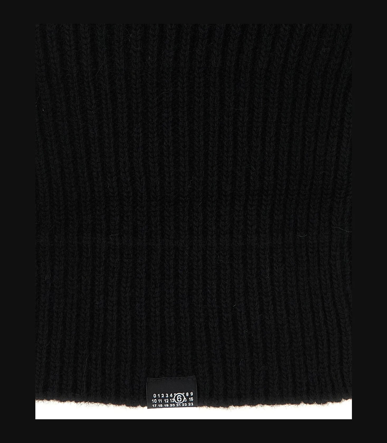 MM6 Maison Margiela Beanie in black, Wool — view 3