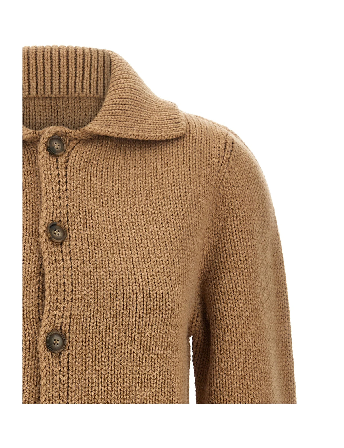 MM6 Maison Margiela Cardigan in beige, Wool β view 3
