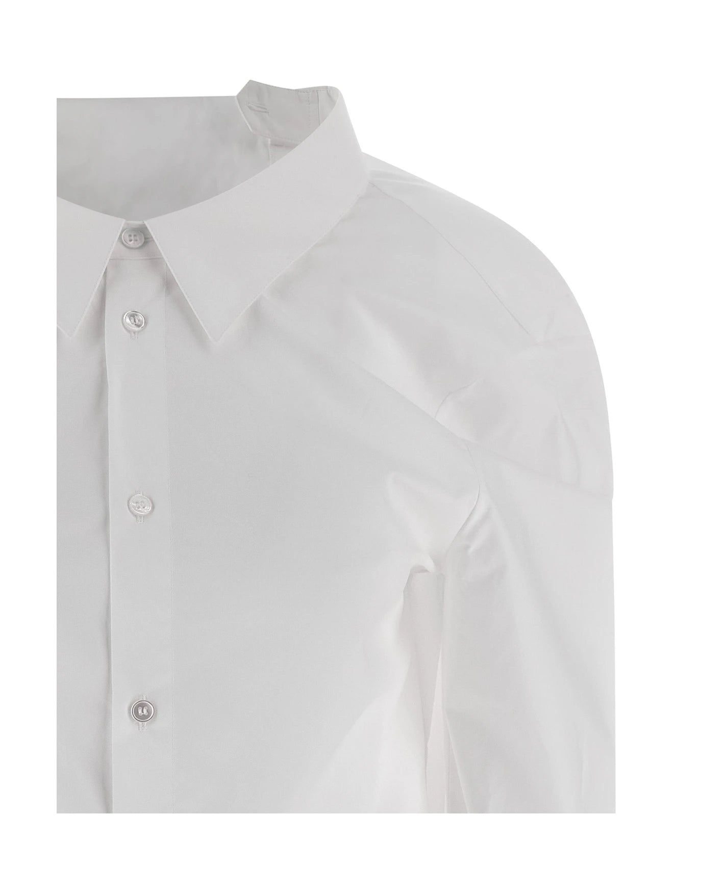 MM6 Maison Margiela Dress Shirt in white, Cotton — view 3