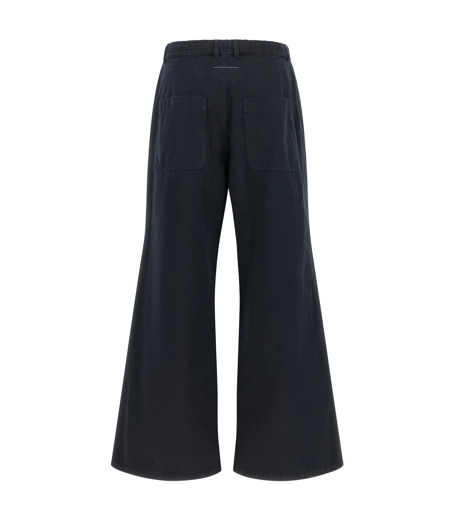 MM6 Maison Margiela Palazzo Pant in blue, Cotton — view 2