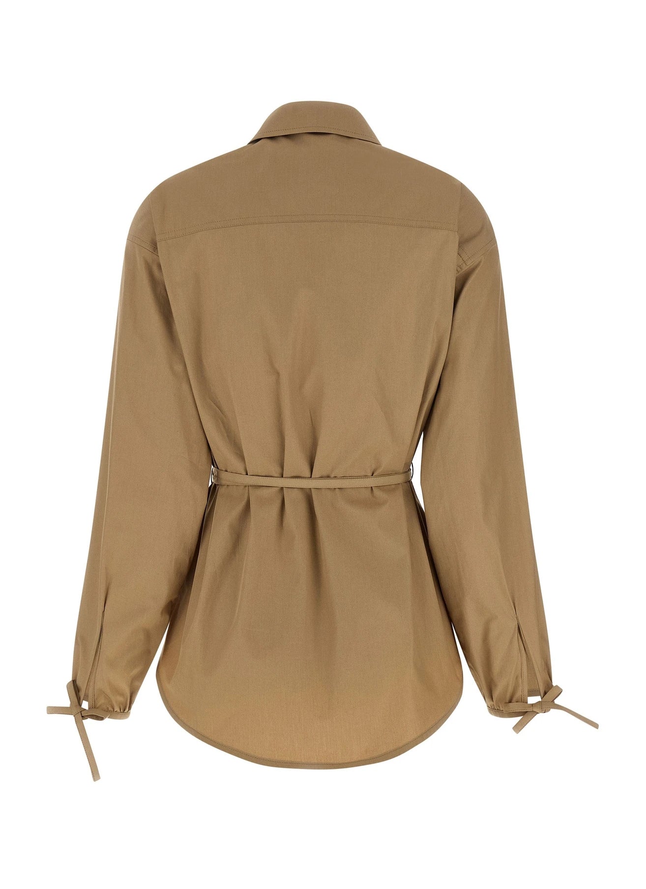 Moncler Bolero Jacket in beige, Cotton — view 2