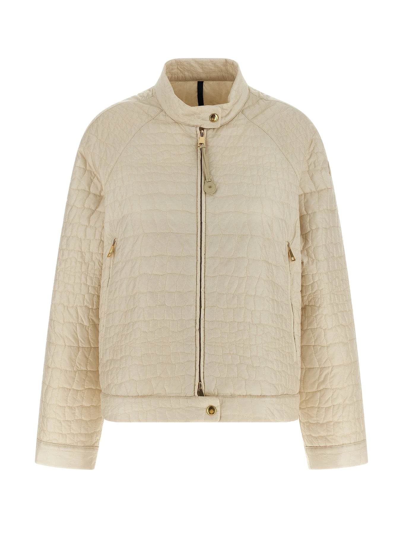 Moncler Bomber Jacket in beige, Polyamide