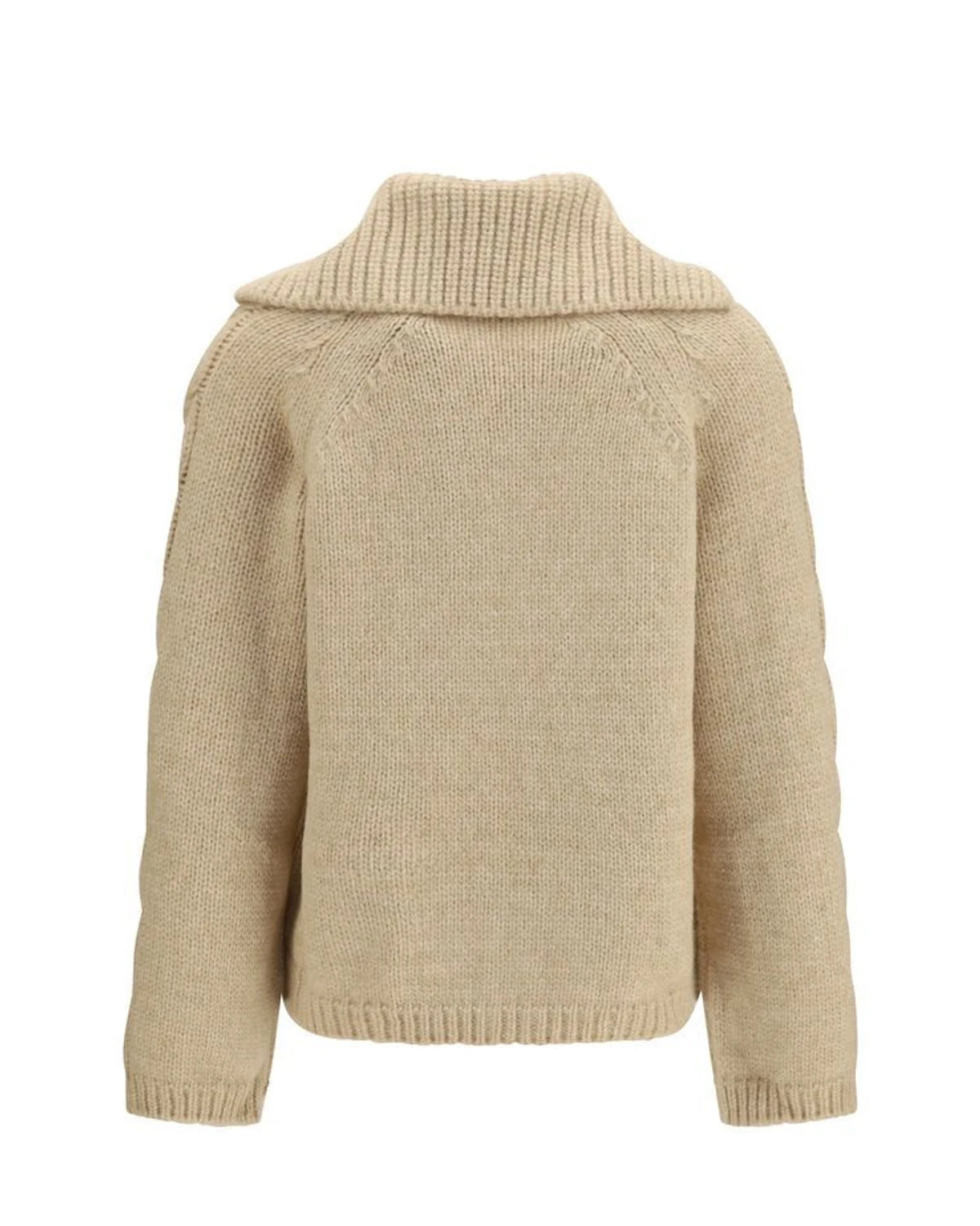 Moncler Cardigan in beige, Alpaca Vicugna — view 2