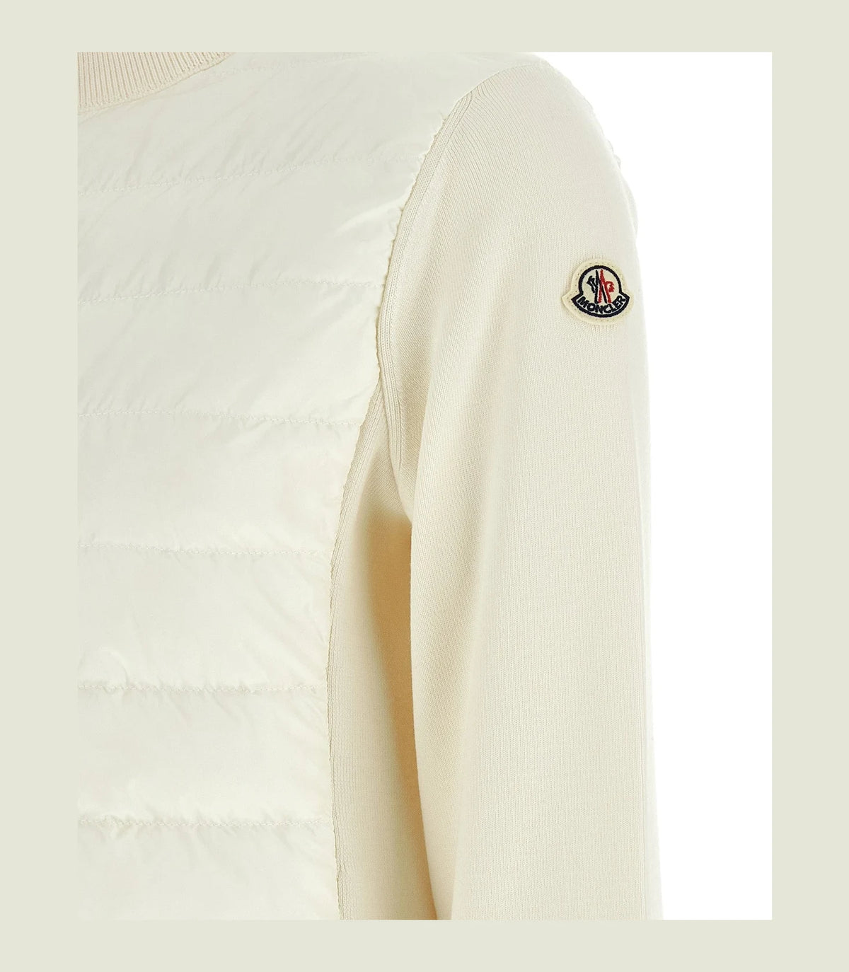 Moncler Cardigan in white, Polyamide — view 4