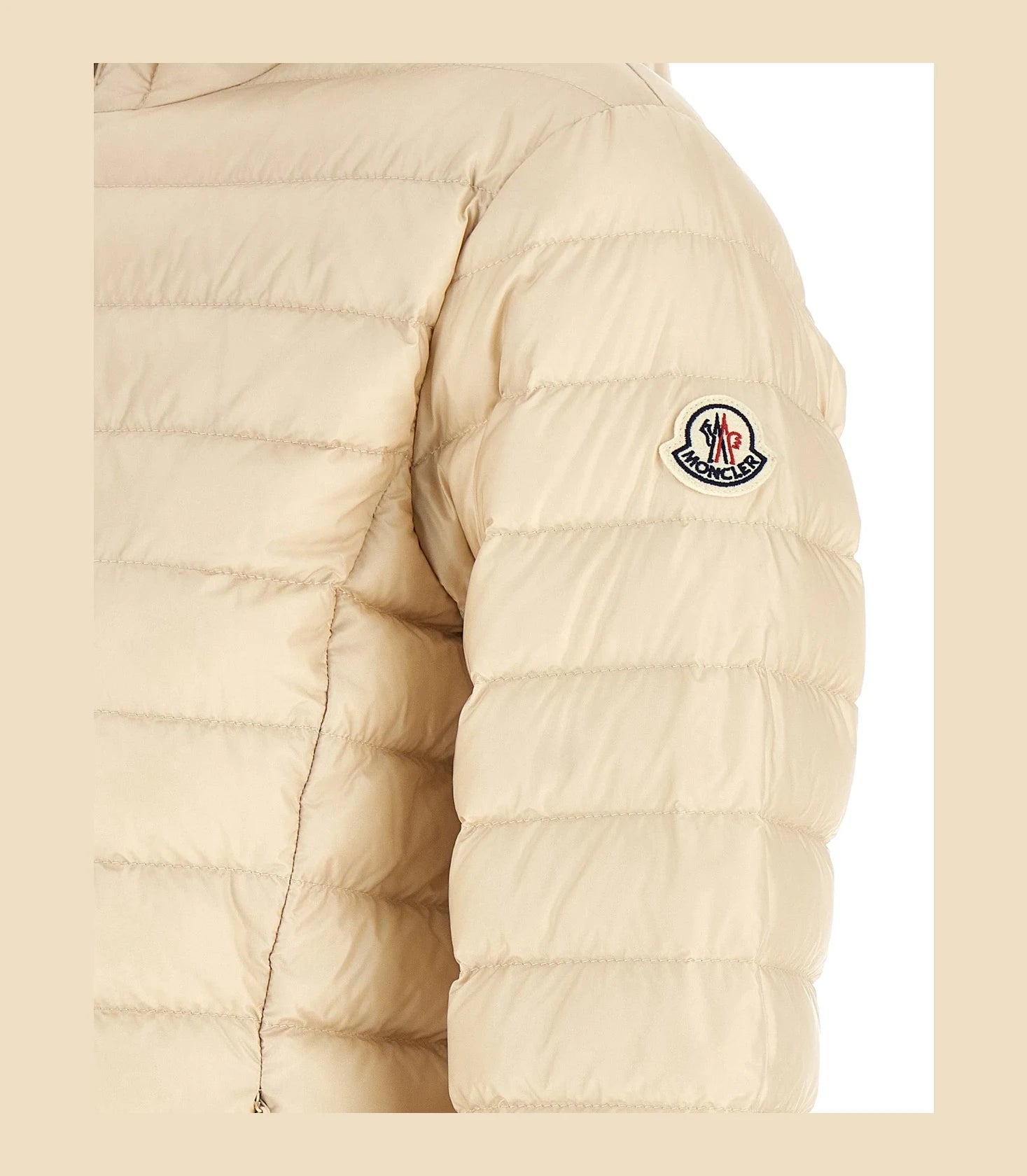 Moncler Puffer Jacket in beige, Polyamide — view 4