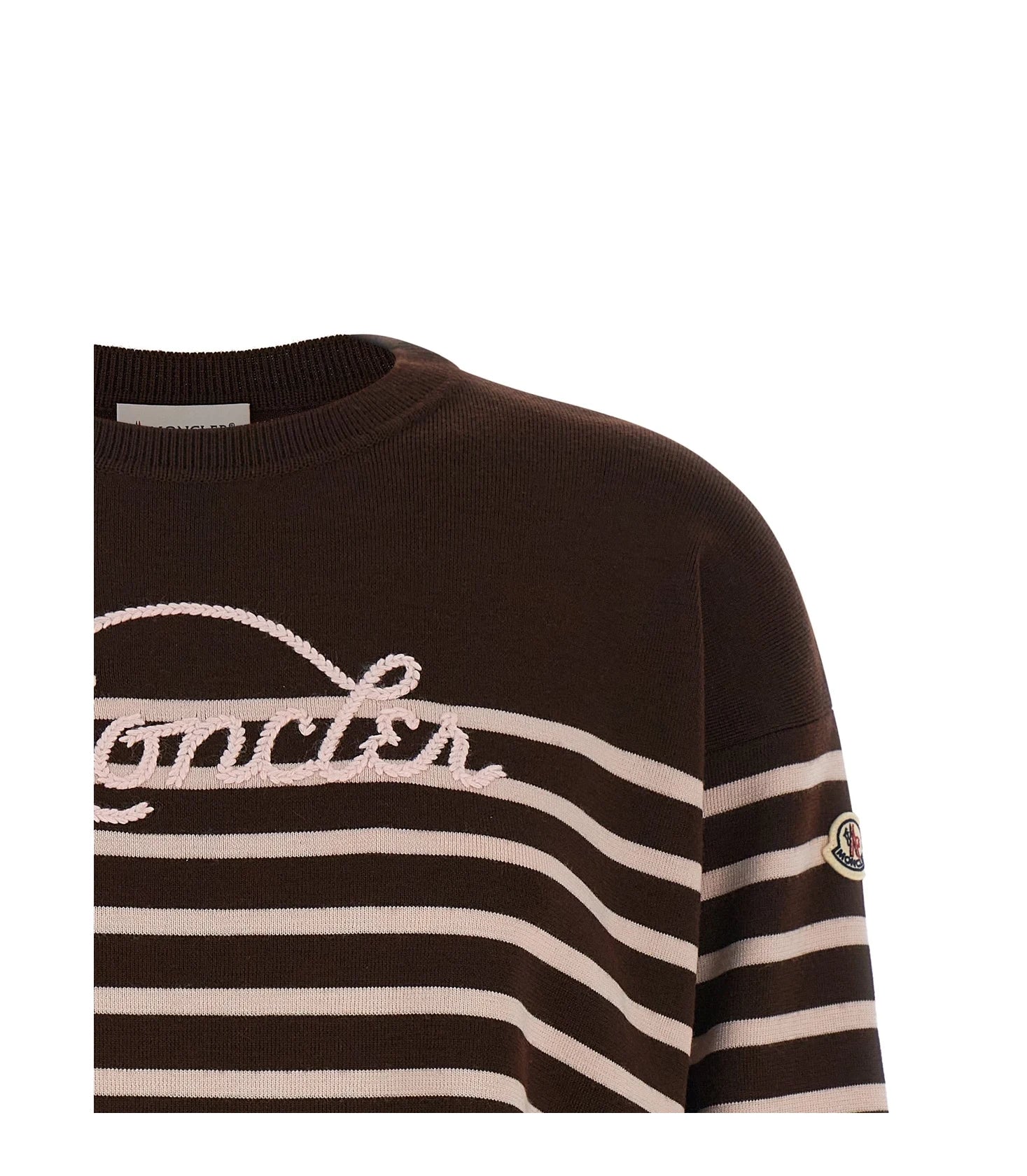 Moncler Sweater in white, Virgin Wool — view 3