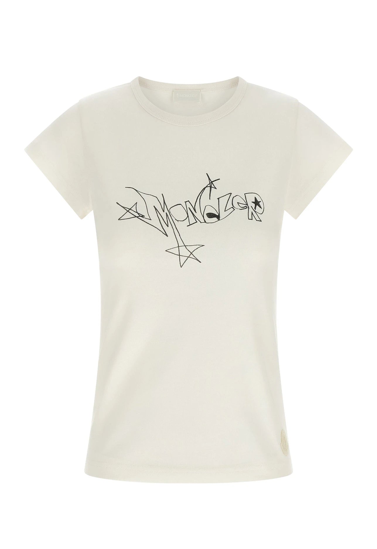 Moncler T-Shirt in white, Cotton