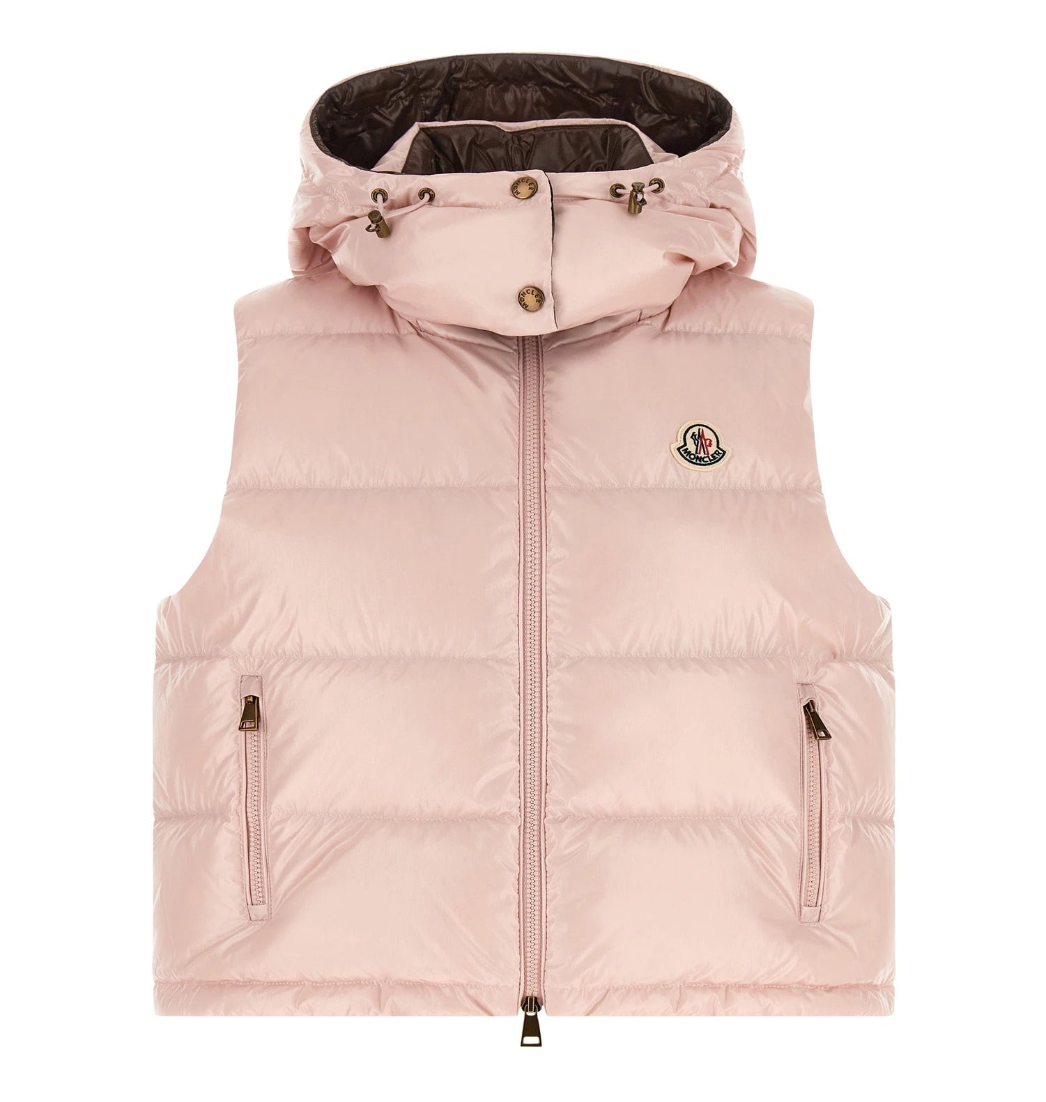 Moncler Vest in pink, Polyamide