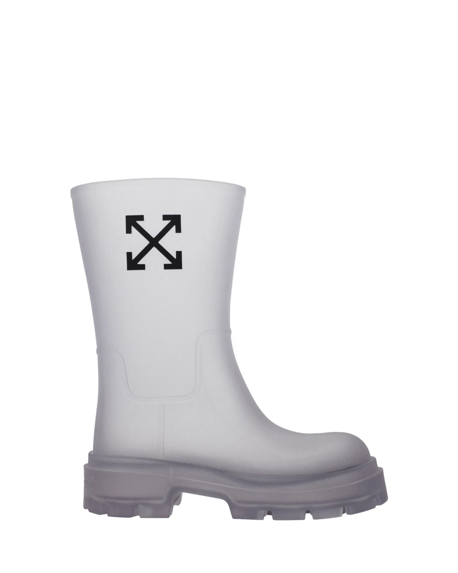 Off-white Transparent Pvc Ankle Boots Boots