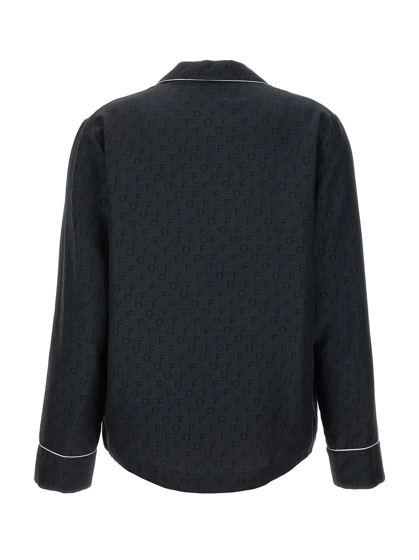 Off-White Blouse in black, Silk — view 2